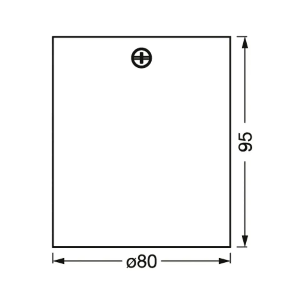 OSRAM loftspotter ROUND, hvid, Ø 8 cm, metal, GU10