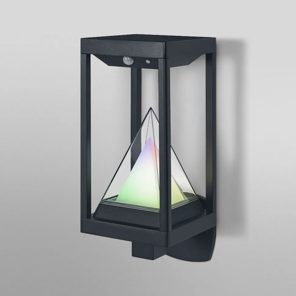 OSRAM SMART+ LED-solcellelampe til udendørs væglampe ALPS, sort Sensor