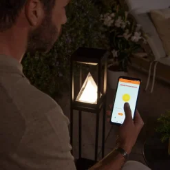 OSRAM SMART+ LED-solcellelampe ALPS, sort sensor IP44