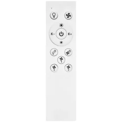 OSRAM SMART+ WiFi LED-loftventilator ROUND hvid, lydsvag, 55 cm