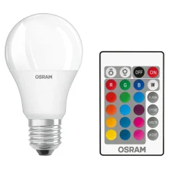 OSRAM Star LED-pære E27 9,4 W+ fjernbetjening mat