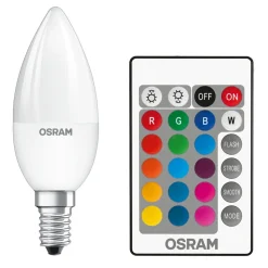 OSRAM Star+ LED-pære E14 4,2 W kerte mat fjernbet.