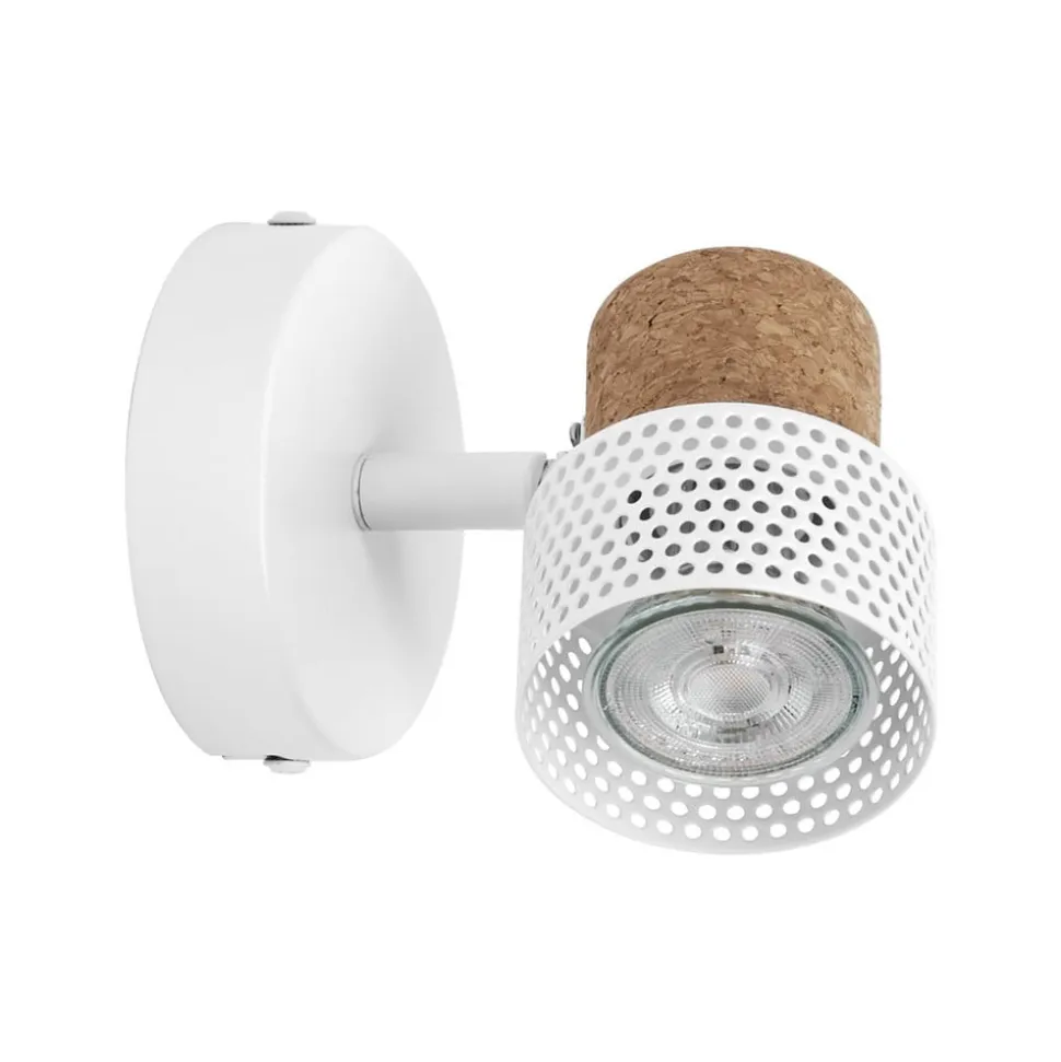 OSRAM vægspot CORK, hvid, 1 spot, GU10-LED, 927, dæmpbar