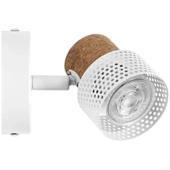 OSRAM vægspot CORK, hvid, 1 spot, GU10-LED, 927, dæmpbar