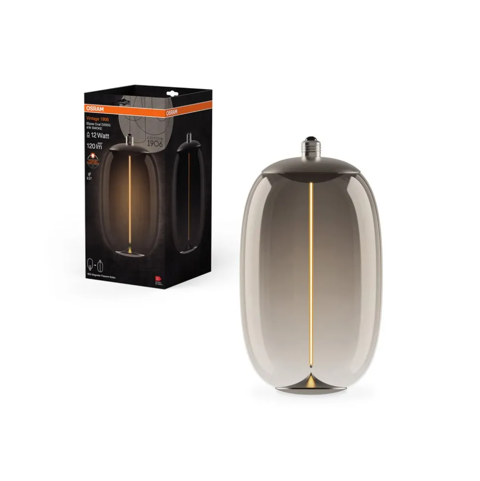 OSRAM Vintage 1906 Big Elipse Oval, røg E27 818 Filament
