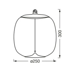 OSRAM Vintage 1906 Big Oval, smoke, E27, 1.800 K, glødetråd