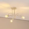 Oxford loftlampe, sand, Ø 44 cm, metal, 3 lyskilder, E27