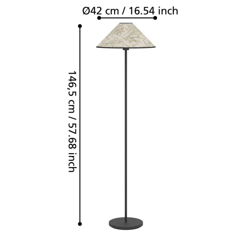 Oxpark gulvlampe, 146,5 cm, grøn/hvid/sort