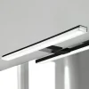 Pandora LED-spejlbelysning, mat sort, 30,8 cm