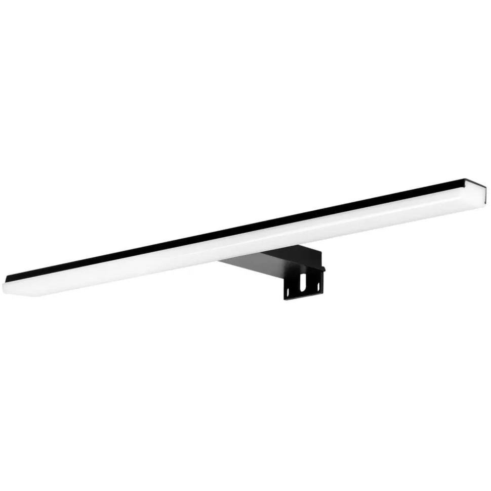 Pandora LED-spejlbelysning, mat sort, 30,8 cm