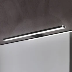Pandora LED-spejlbelysning, mat sort, 45,8 cm