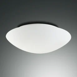Pandora loftslampe, Ø 36 cm, glas, hvid