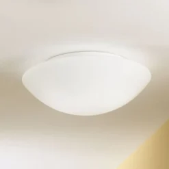 Pandora loftslampe, Ø 25 cm, glas, hvid