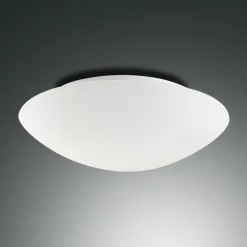 Pandora loftslampe, Ø 25 cm, glas, hvid