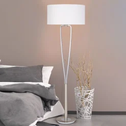 PARIS den flotte gulvlampe i nikkel