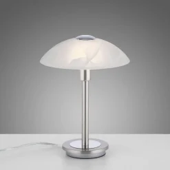 Paul Neuhaus Enova bordlampe, stålfarvet