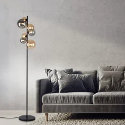 Paul Neuhaus gulvlampe Popsicle, glas, 155 cm høj, G9