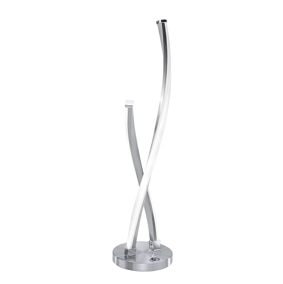 Paul Neuhaus LED-bordlampe Polina, sølv, metal, dæmpbar