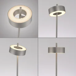 Paul Neuhaus LED-gulvlampe Q-Rotate aluminium 140 cm