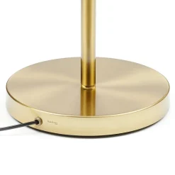 Paul Neuhaus LED-gulvlampe Alfred, messingfarvet, dæmpbar