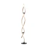 Paul Neuhaus LED-gulvlampe Polina, guld, metal, dæmpbar
