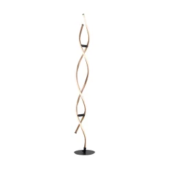 Paul Neuhaus LED-gulvlampe Polina, guld, metal, dæmpbar
