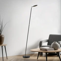 Paul Neuhaus LED-gulvlampe Akku-Bente, sort, CCT, USB-C