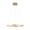 Paul Neuhaus LED-hængelampe Titus, Ø 60 cm, messing, dæmpbar