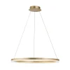 Paul Neuhaus LED-hængelampe Titus, Ø 80 cm, messing, dæmpbar