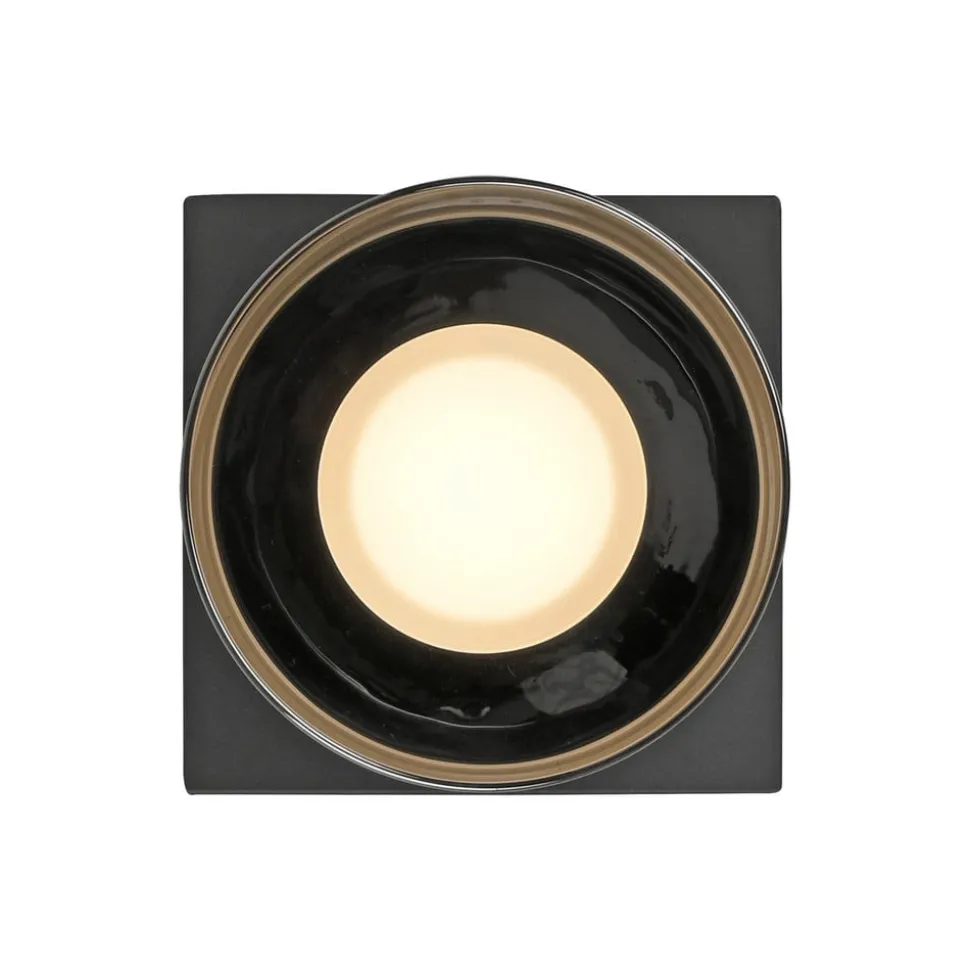 Paul Neuhaus LED-loftlampe Rika, Ø 15 cm, glas, dæmpbar