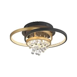 Paul Neuhaus LED-loftlampe Rotazo, glas, CCT, dæmpbar