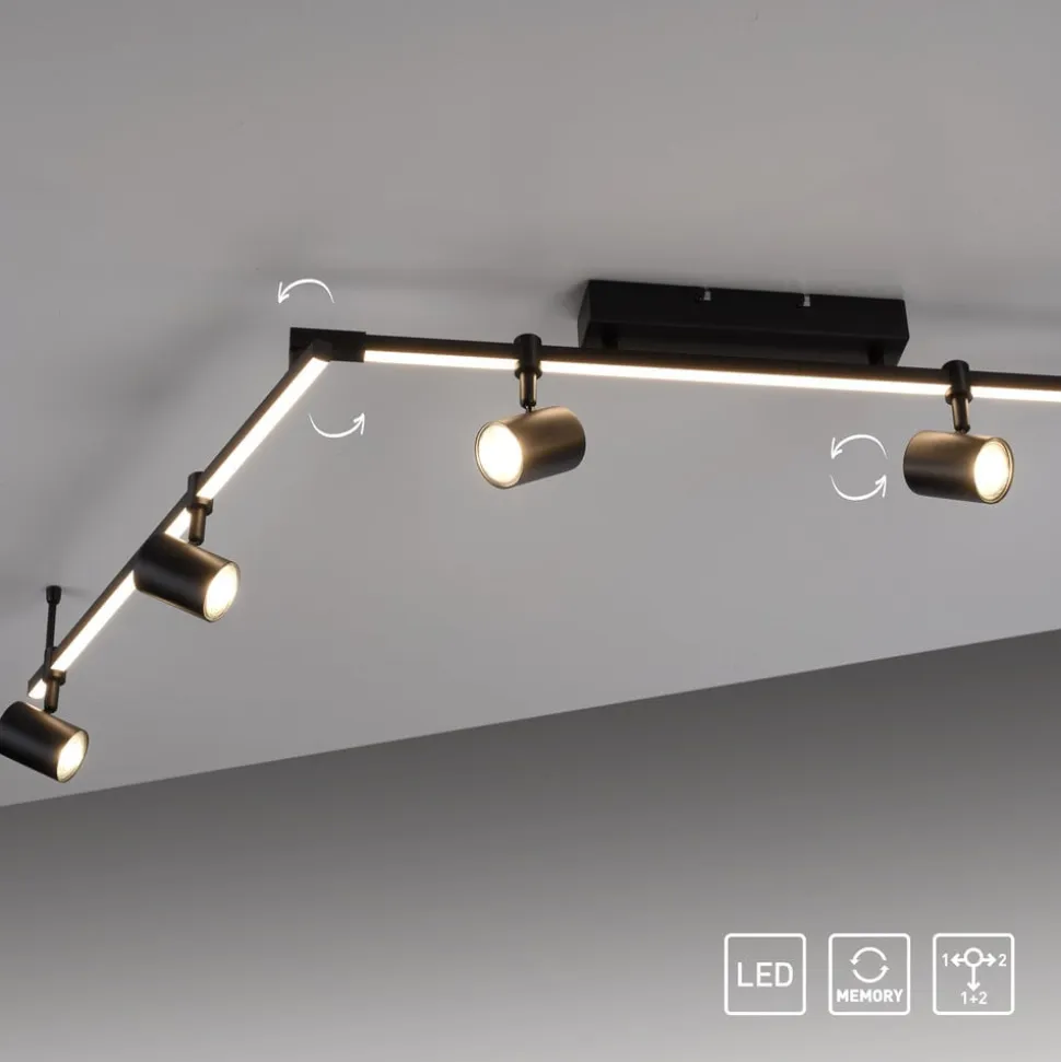 Paul Neuhaus LED-loftspot Barik, 188 cm, justerbar
