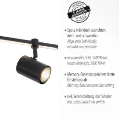 Paul Neuhaus LED-loftspot Barik, 120 cm, justerbar