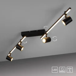Paul Neuhaus LED-loftspot Barik, 120 cm, justerbar