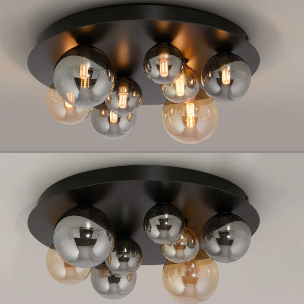 Paul Neuhaus Loftlampe Popsicle, glas, Ø 48 cm, G9