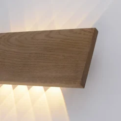 Paul Neuhaus Palma LED-væglampe i træ 45 cm