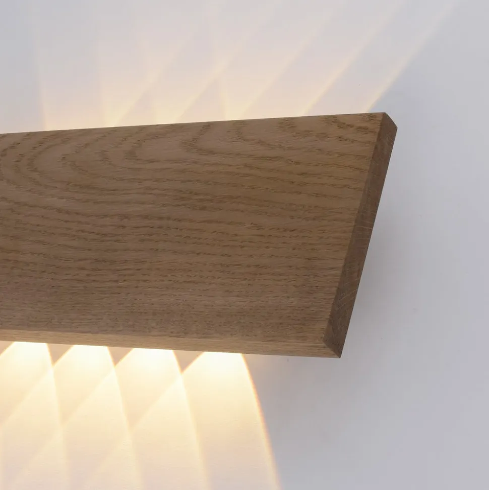 Paul Neuhaus Palma LED-væglampe i træ 45 cm