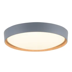 Paul Neuhaus Q-EMILIA LED-loftslampe, grå/træ