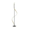 Paul Neuhaus Q-Swing gulvlampe antracit/messing