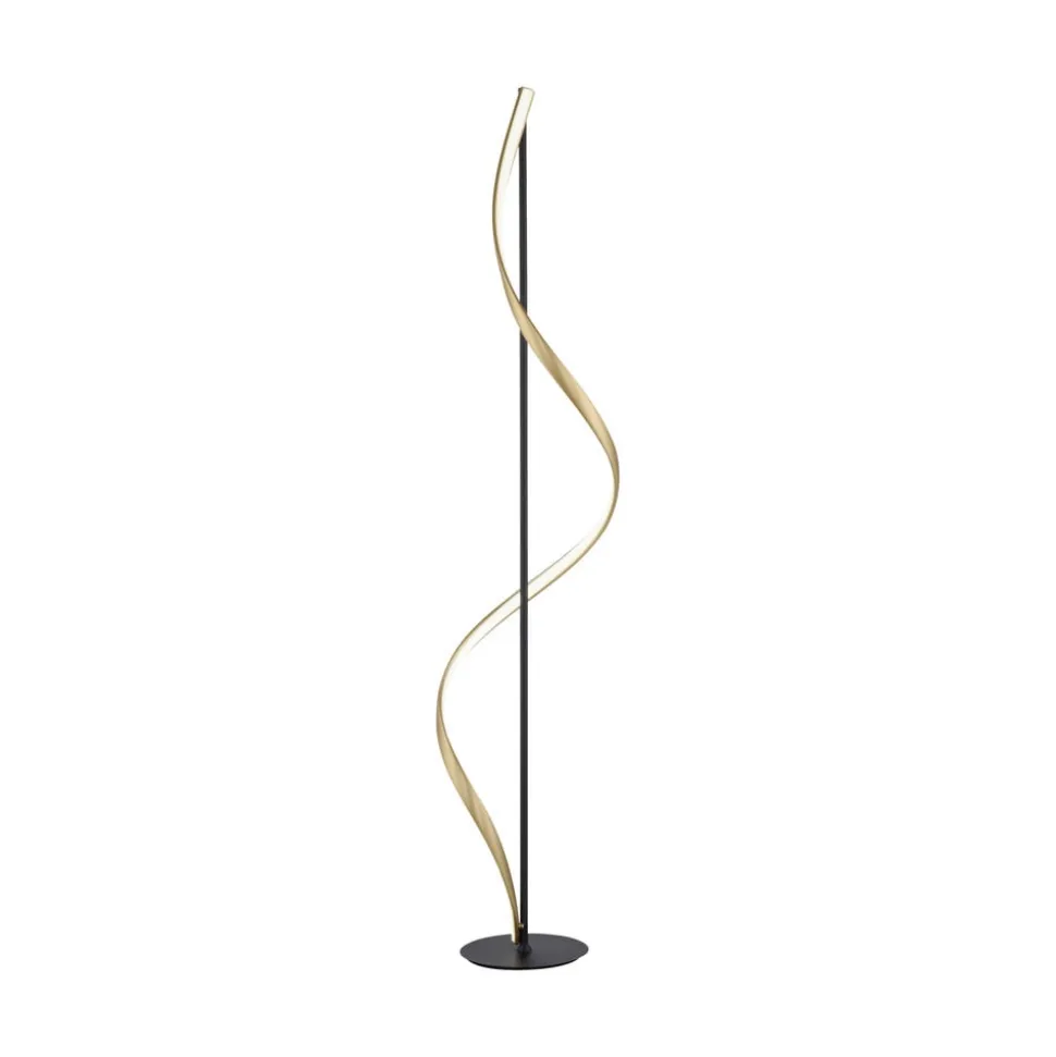 Paul Neuhaus Q-Swing gulvlampe antracit/messing
