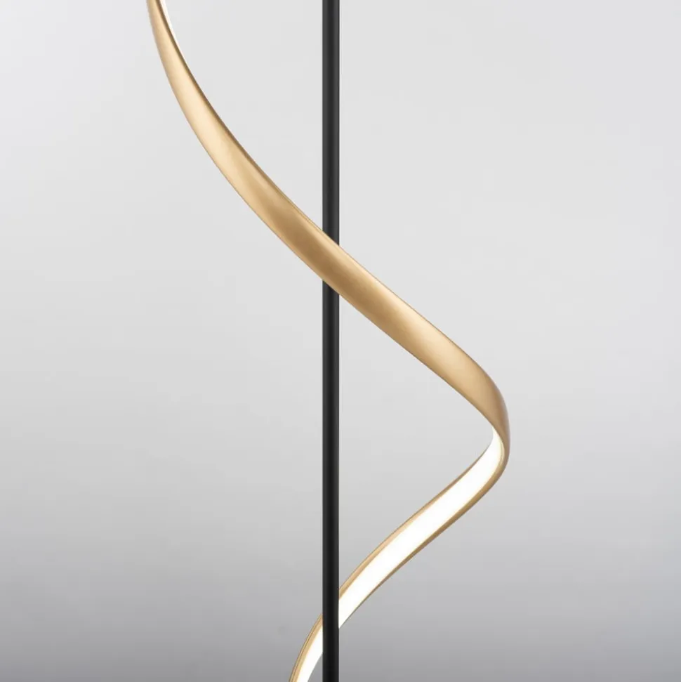Paul Neuhaus Q-Swing gulvlampe antracit/messing