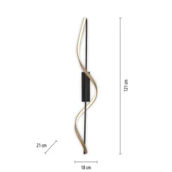 Paul Neuhaus Q-Swing loftlampe antracit/messing