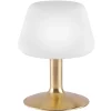 Paul Neuhaus Till bordlampe, messingfarvet, glas, dæmpbar