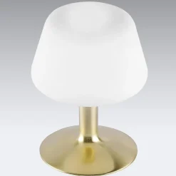Paul Neuhaus Till bordlampe, messingfarvet, glas, dæmpbar