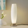 Paul Neuhaus Tyra bordlampe, glas, Ø 10 cm, dæmpbar, G9