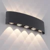 Paul Neuhaus udendørs LED-væglampe Carlo, 27 cm, sort