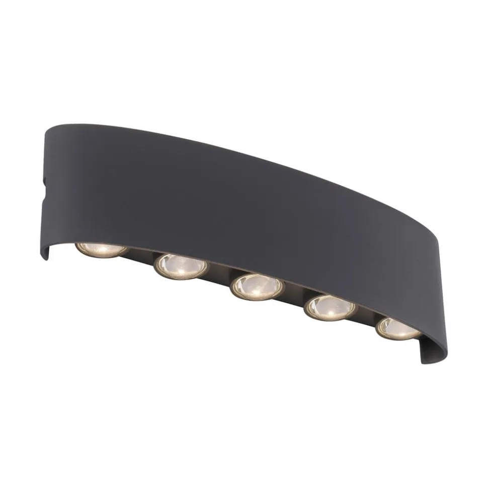 Paul Neuhaus udendørs LED-væglampe Carlo, 27 cm, sort