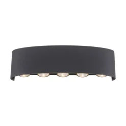 Paul Neuhaus udendørs LED-væglampe Carlo, 27 cm, sort