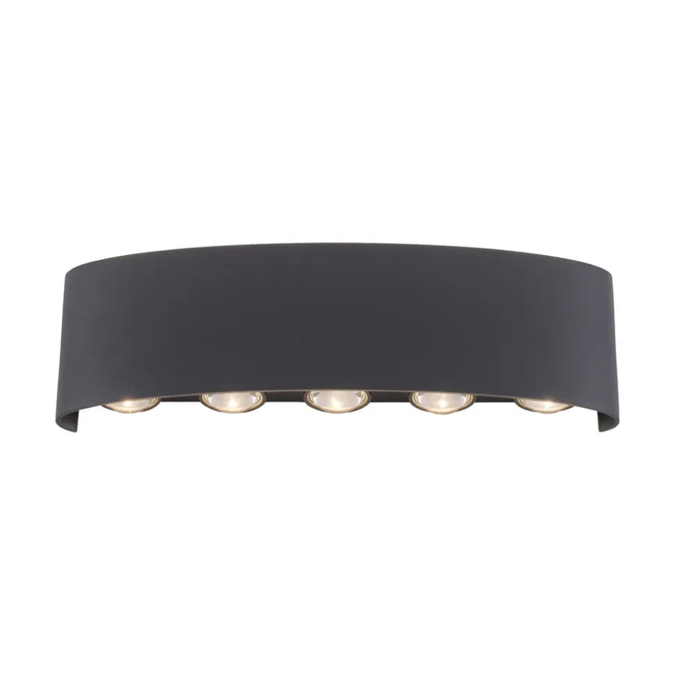 Paul Neuhaus udendørs LED-væglampe Carlo, 27 cm, sort