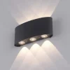 Paul Neuhaus udendørs LED-væglampe Carlo, 17 cm, sort